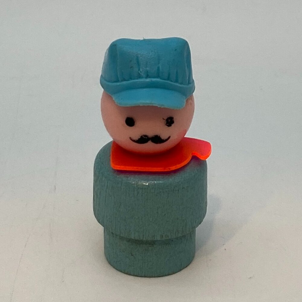 Vintage Fisher-Price Play Family Train Conductor Figurine